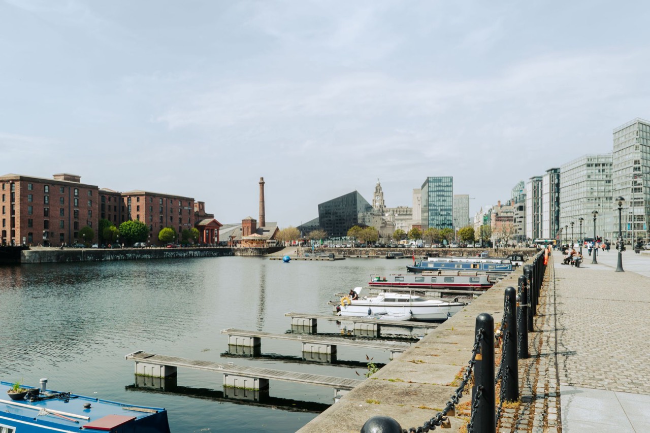 Liverpool waterfront at the Royal Albert Dock